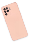 Reno 5 Lite Kılıf Nano içi Kadife Silikon - Pudra