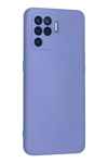 Reno 5 Lite Kılıf Nano içi Kadife Silikon - Lila