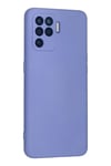 Reno 5 Lite Kılıf Nano içi Kadife Silikon - Lila