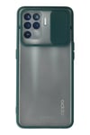 Reno 5 Lite Kılıf Palm Buzlu Kamera Sürgülü Silikon - Yeşil