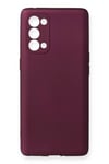 Reno 5 Pro Kılıf First Silikon - Mürdüm