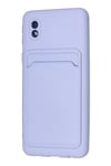 Samsung Galaxy A01 Core Kılıf Kelvin Kartvizitli Silikon - Lila
