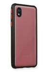 Samsung Galaxy A01 Core Kılıf Miami Şeffaf Silikon - Siyah