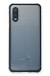 Samsung Galaxy A02 Kılıf Miami Şeffaf Silikon - Lacivert