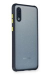 Samsung Galaxy A02 Kılıf Miami Şeffaf Silikon - Lacivert