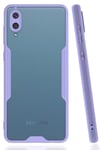 Samsung Galaxy A02 Kılıf Platin Silikon - Lila