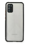 Samsung Galaxy A02S Kılıf Miami Şeffaf Silikon - Siyah