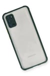 Samsung Galaxy A02S Kılıf Miami Şeffaf Silikon - Koyu Yeşil