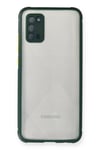 Samsung Galaxy A02S Kılıf Miami Şeffaf Silikon - Koyu Yeşil