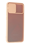 Samsung Galaxy A02S Kılıf Palm Buzlu Kamera Sürgülü Silikon - Pembe