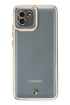 Samsung Galaxy A03 Kılıf Liva Lens Silikon - Beyaz