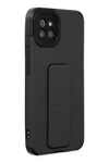 Samsung Galaxy A03 Kılıf Mega Standlı Silikon - Siyah