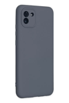 Samsung Galaxy A03 Kılıf Nano içi Kadife Silikon - Gri