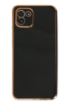 Samsung Galaxy A03 Kılıf Volet Silikon - Siyah