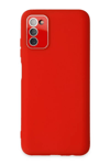 Samsung Galaxy A03S Kılıf Lansman Glass Kapak - Kırmızı