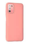 Samsung Galaxy A03S Kılıf Lansman Glass Kapak - Pembe