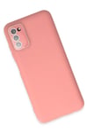 Samsung Galaxy A03S Kılıf Lansman Glass Kapak - Pembe