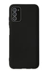 Samsung Galaxy A03S Kılıf Lansman Glass Kapak - Siyah