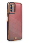 Samsung Galaxy A03S Kılıf Liva Lens Silikon - Mavi