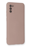 Samsung Galaxy A03S Kılıf Nano içi Kadife Silikon - Pudra