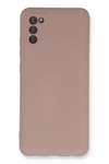 Samsung Galaxy A03S Kılıf Nano içi Kadife Silikon - Pudra