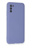 Samsung Galaxy A03S Kılıf Nano içi Kadife Silikon - Lila