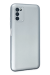 Samsung Galaxy A03S Kılıf Nano içi Kadife Silikon - Sky Blue