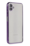 Samsung Galaxy A04 Kılıf Lensli Silikon - Mor