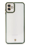 Samsung Galaxy A04 Kılıf Liva Lens Silikon - Yeşil