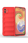 Samsung Galaxy A04 Kılıf Optimum Silikon - Kırmızı