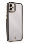 Samsung Galaxy A04E Kılıf Liva Lens Silikon - Siyah