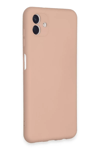Samsung Galaxy A04E Kılıf Nano içi Kadife Silikon - Pudra