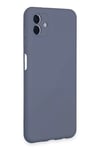 Samsung Galaxy A04E Kılıf Nano içi Kadife Silikon - Gri