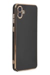 Samsung Galaxy A04E Kılıf Volet Silikon - Siyah
