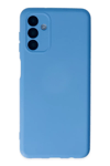 Samsung Galaxy A04S Kılıf Nano içi Kadife Silikon - Mavi
