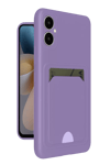 Samsung Galaxy A05 Kelvin Kartvizitli Silikon - Lila