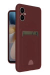 Samsung Galaxy A05 Kelvin Kartvizitli Silikon - Bordo