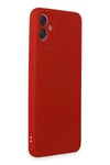 Samsung Galaxy A05 Kılıf First Silikon - Kırmızı
