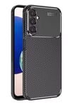 Samsung Galaxy A05S Kılıf Auto Focus Karbon Kapak - Siyah