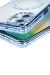 Samsung Galaxy A06 Joke Simli Magneticsafe Kılıf - Mavi