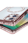 Samsung Galaxy A06 Joke Simli Magneticsafe Kılıf - Pembe