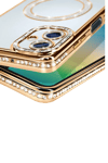 Samsung Galaxy A06 Joke Simli Magneticsafe Kılıf - Gold