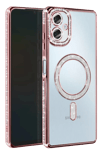 Samsung Galaxy A06 Joke Simli Magneticsafe Kılıf - Pembe