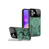 Samsung Galaxy A06 Kılıf Joy Lens Standlı Kapak - Koyu Yeşil