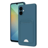 Samsung Galaxy A06 Kılıf Kelvin Kartvizitli Silikon - Mavi