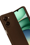 Samsung Galaxy A07 4G Auto Focus Karbon Kapak - Kahverengi