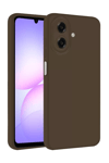 Samsung Galaxy A07 4G First Silikon - Kahverengi