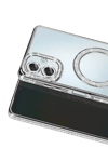 Samsung Galaxy A07 4G Joke Simli Magneticsafe Kılıf - Gümüş