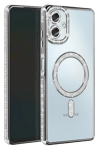 Samsung Galaxy A07 4G Joke Simli Magneticsafe Kılıf - Gümüş