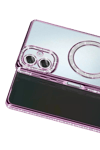 Samsung Galaxy A07 4G Joke Simli Magneticsafe Kılıf - Derin Mor